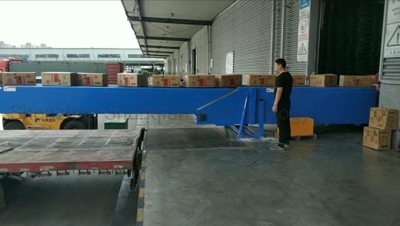 Customized Flat Extendable Mobile Telescopic Belt Conveyor for Lorry Unloading