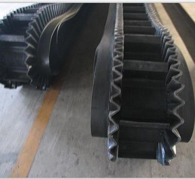 High Quality Heat Resistant Steep Inclined Rubber Corrugated Sidewall Conveyor Belt for Power Cement Coal Mining