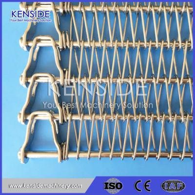 Flexible Rod Wire Mesh Spiral Freezer Conveyor Belt