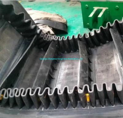 90 Degree Vertical Sidewall Corrugated Stand Inclined Conveyor Belt