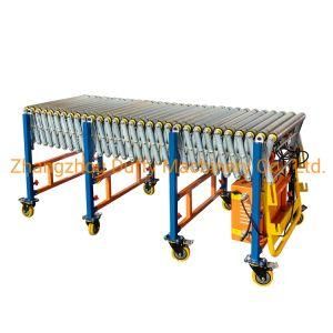 Timing Belt Driven Expandable Flexible Roller Conveyor with Motor