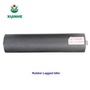 Rubber Lagged Coated Idler Roller for Belt Conveyor