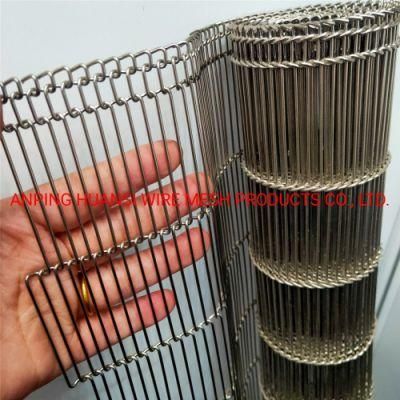 Stainless Steel Flat Flex Wire Mesh Conveyor Belt for Food Processing/Baking