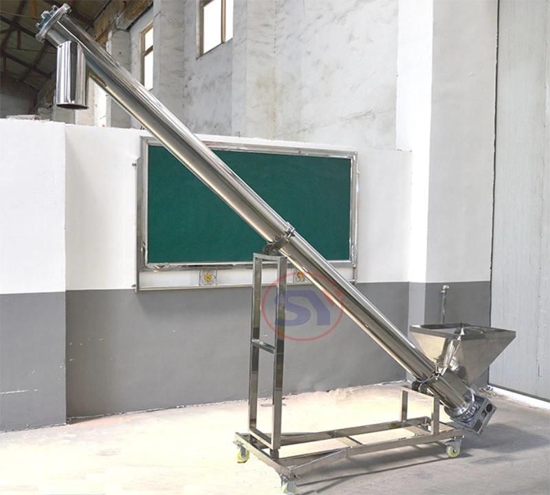 Mobile Inclined Screw Conveyor for Discharge Concrete Sand