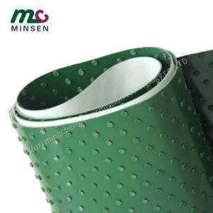 Green PVC/PU/Pvk Light Duty Industrial Conveyor/Transmission Belting/Belt with Round Dotted Pattern