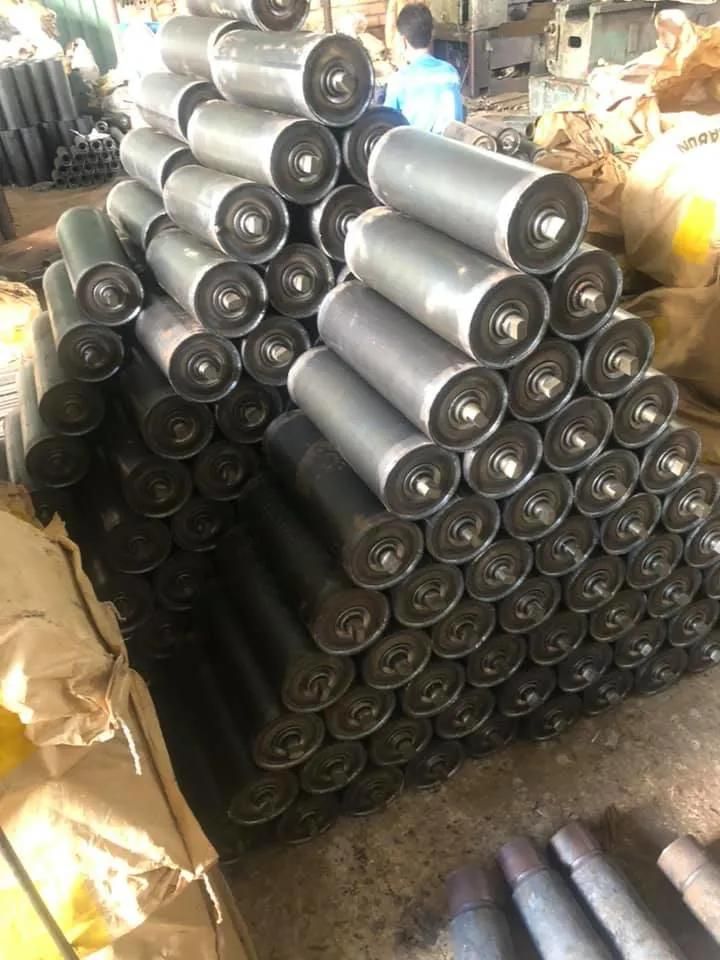 Mining Storage Steel Rubber Polyurethane Conveyor Idler Roller for Belt Handling