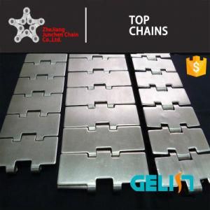 820 Single Hinge Straight Running Stainless Steel Flat Top Chain