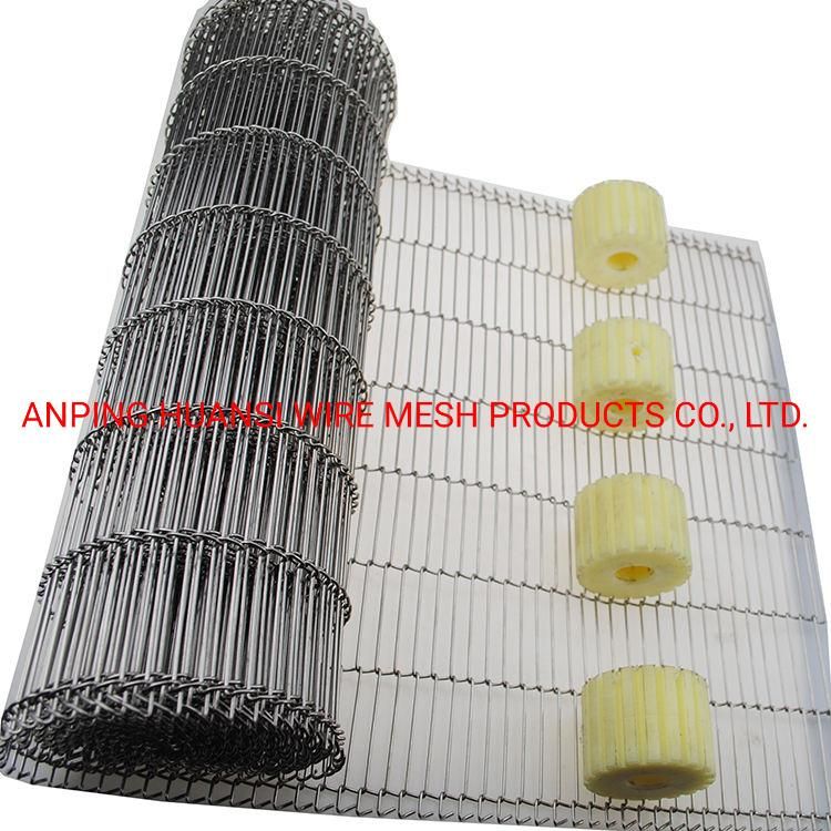 Stainless Steel Flat Flex Wire Mesh Conveyor Belt for Food Processing/Baking