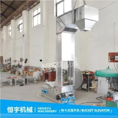 China Z Type Bucket Chain Conveyor / Raw Material Elevator