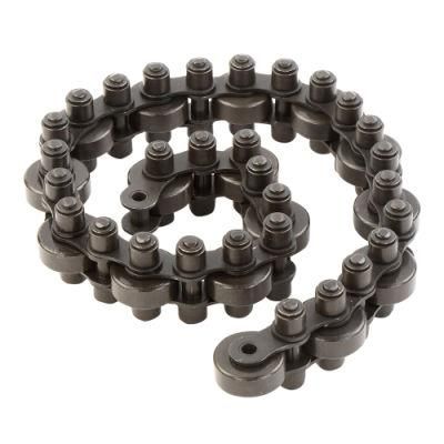 High strength carbon steel roller chain with straight side plate