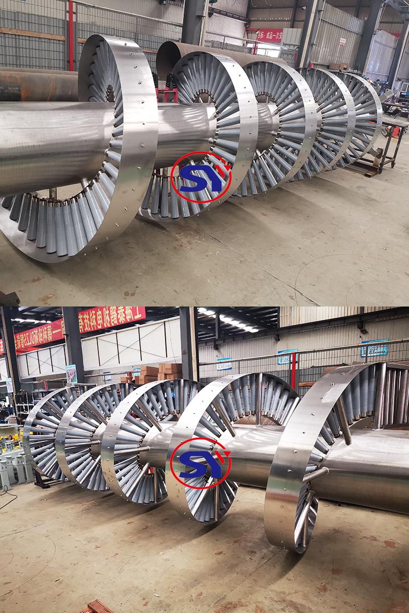 Multiple Inlet Outlet Spiral Conveyor for Small Footprint