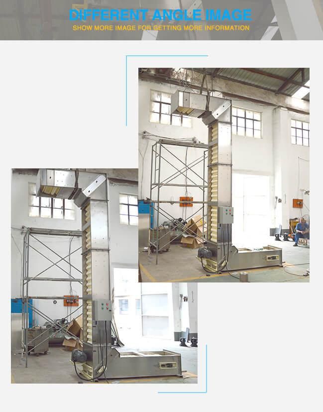 Z Type Chain Bucket Elevator Industrial Lift Conveyor Machine