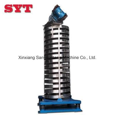 Vertical Vibrating Screw Conveyors / Cooling Spiral Elevator for Rock Salt