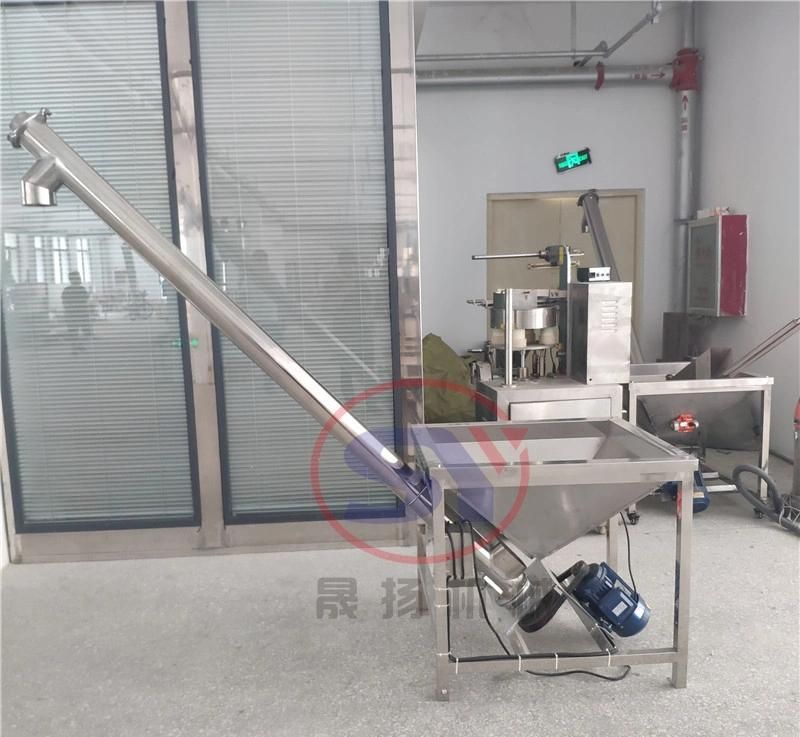 Automatic Steel Screw Feeding Conveyor for Chemical and Cosmetic Powder Transporting