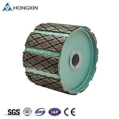 High Wear Resistant 15mm Thickness Conveyor Pulley Replaceable Vulcanized Lagging Slide-Lag Pulley Lagging
