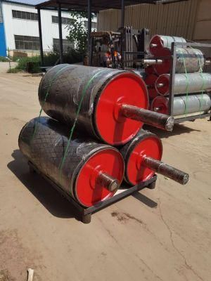 Mining Conveyor Belt Conveyor Drive Pulley Drum with Rubber &amp; Ceramic Pulley Lagging Sheet