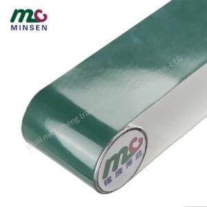 Factory High Quality Glossy Dark Green PVC/PU/Pvk Light Duty Industrial Conveyor/Transmission Belting/Belt