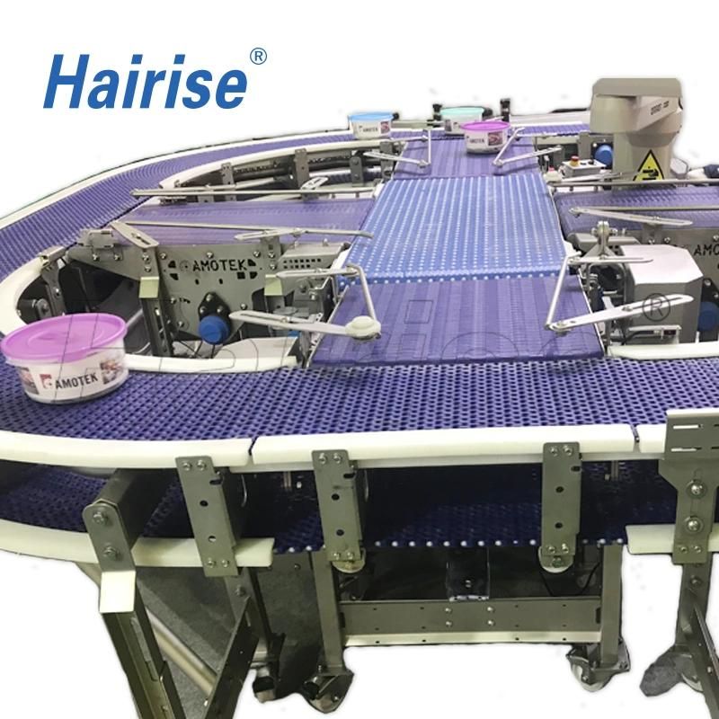 Hairise Food and Beverage Industry Work Station Modular Belt Conveyor