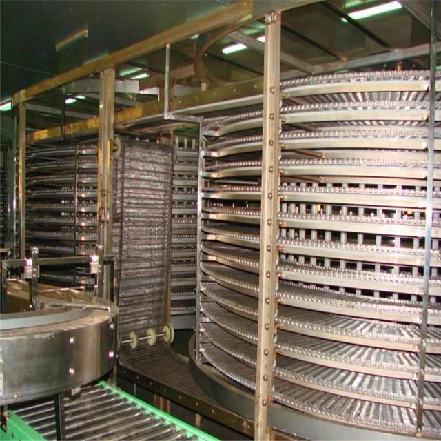 High Capacity PVC/PU/Rubber Oil Resistant Heat Resistant Fire Resistant Spiral Conveyor for Food Production