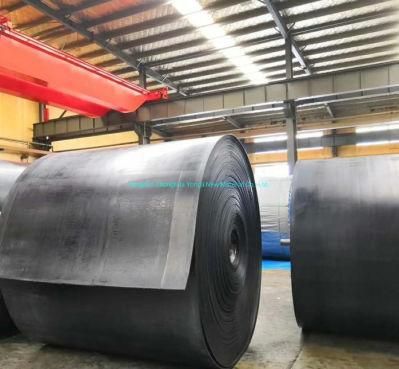 Heavy Duty Black Rubber Conveyor Belts Nn300 for Steel Ore