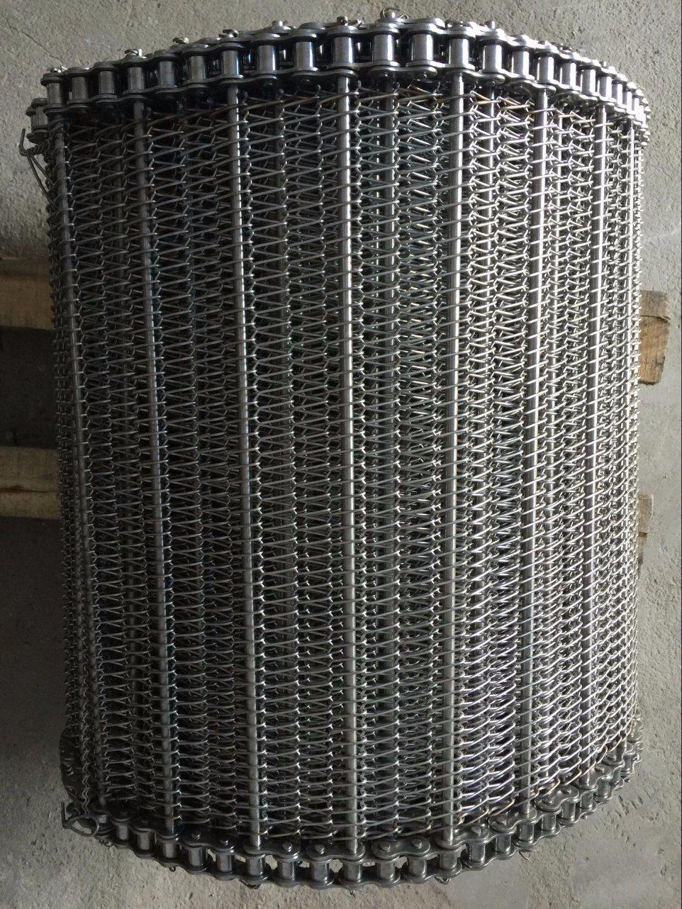 304 316 Stainless Steel Chain Link Type Conveyor Belt