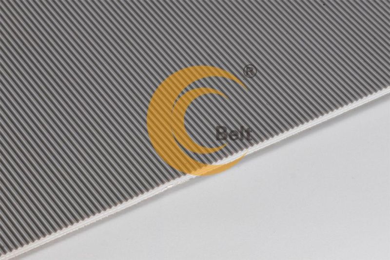 longitudinal stripes conveyor belt 3.3mm grey for logistics