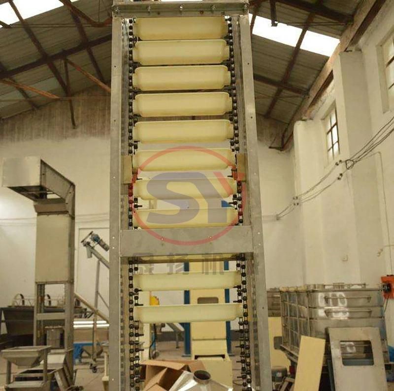 Automated Stainless Steel Z Type Bucket Conveyor Elevator for Fried Chips and Biscuits