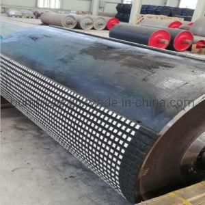 Long Working Life Conveyor Pulley with Ceramic Pulley Lagging