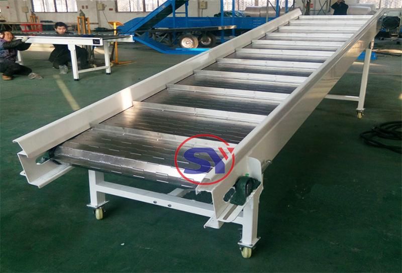 Inclining Versatile and Flexible Plate Slat Conveyor Solution