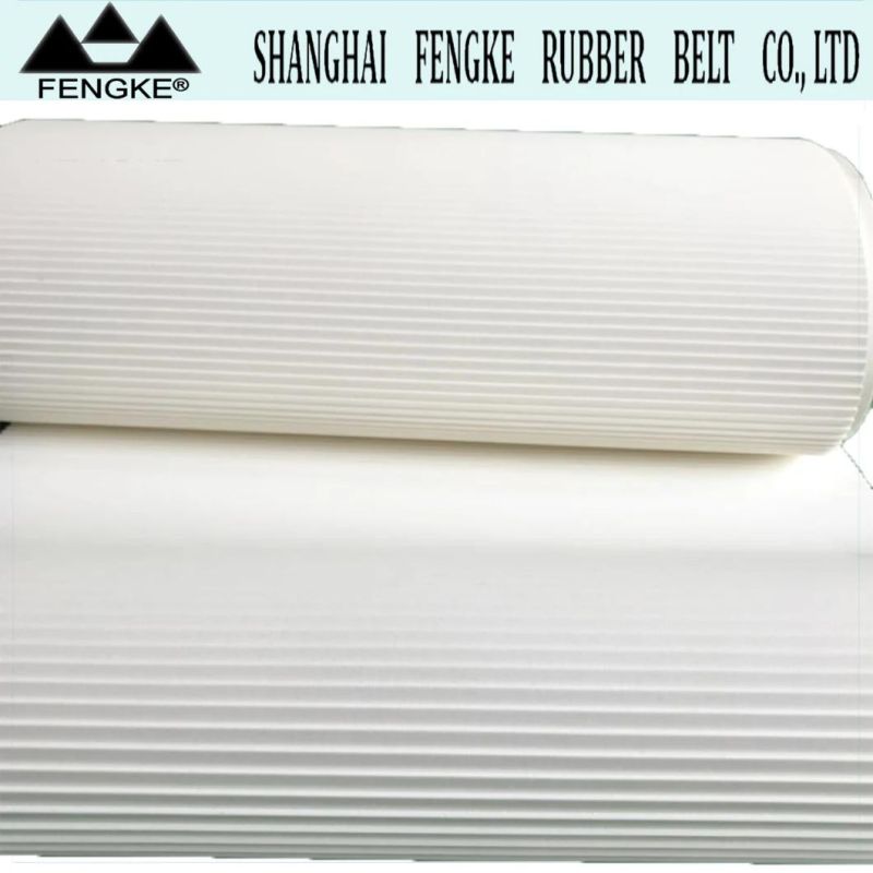 Washboard Pattern White PVC Conveyor Belts for Tea Industry