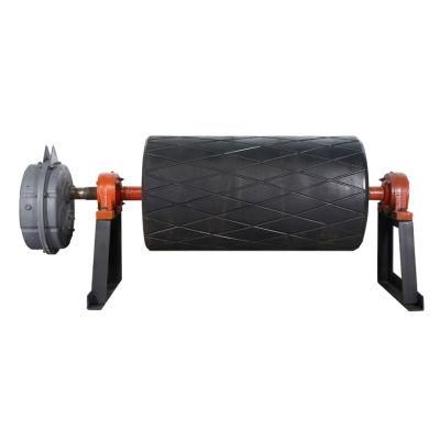 Belt Conveyor Drum Pulley with Rubber for Mining with SGS