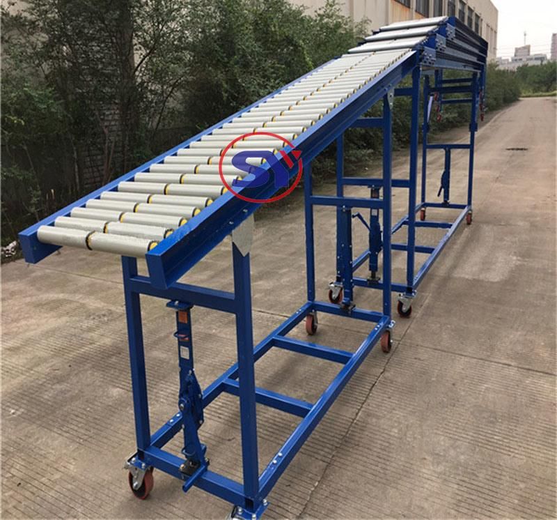 Polyurethane Coated Steel Roller Conveyor for Sorting and Handling Materials