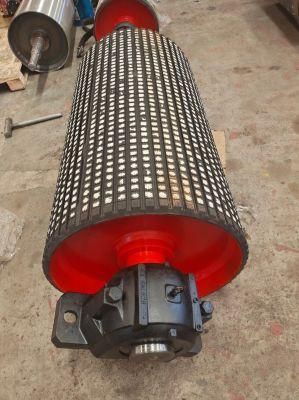 Mining Conveyor Belt Conveyor Drive Pulley Drum with Rubber &amp; Ceramic Pulley Lagging Sheet