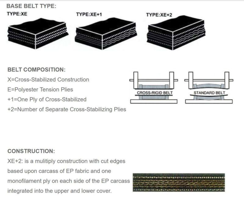 Steel Reinforced Belting Conveyor Bucket Elevator Belting for Export