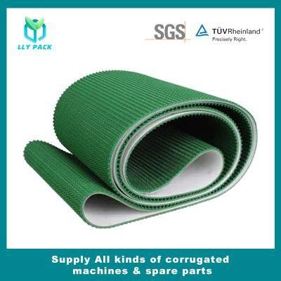 Corrugated Cardboard Green PVC Conveyor Belt for Auto Basket Stacker