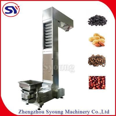 Material Handling Equipment Z Type Feeding Bucket Elevator Machine Vertical Lifter Screw Conveyor