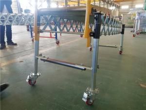 Telescopic Gravity Pallet Conveyor with Steel Roller for Warehouse Handling