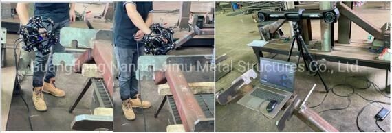 Jimu Hot DIP Galvanized Painted Conveyor Idler Frame Light Steel Structure Roller Frame