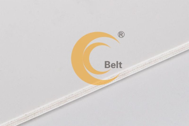 sugar conveyor belt white PVC 5mm trough conveying