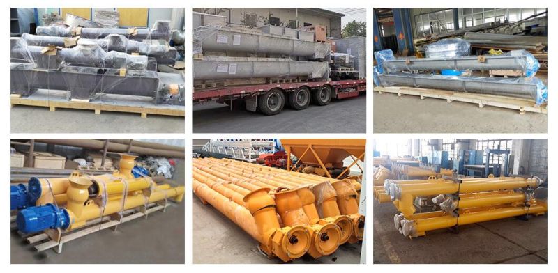 Large Capacity Inclined Screw Auger Conveyor Machine
