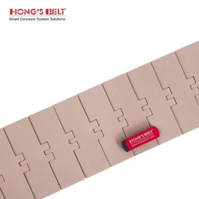 Hongsbelt HS-820-K450 Plastic Straight Running Flat Top Chains Plasitc Conveyor Chain