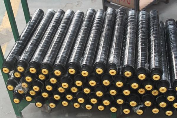 Jiutong Graivty / Power Roller Coate with PU or Rubber for Conveyor