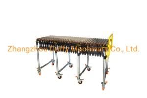 Telescopic Unpowered Gravity Steel Roller Conveyor for Loading and Unloading