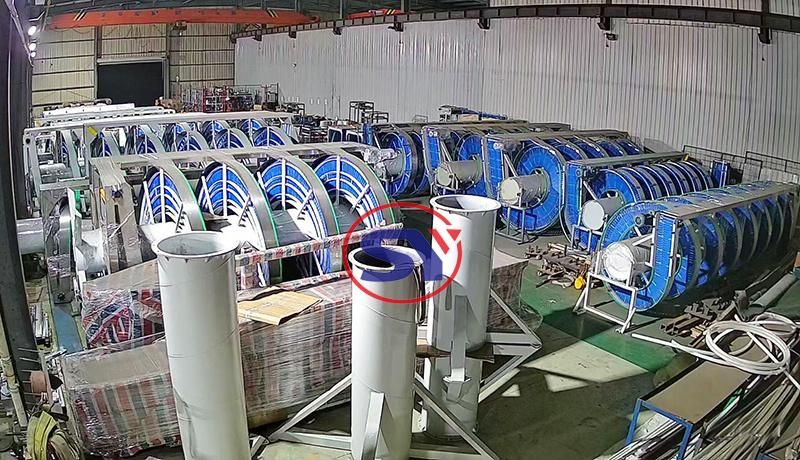 Narrow Track Spiral Conveyor for Water Bottles Barrel