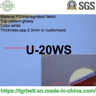 Tiger Brand 2.0mm White Smooth Good Release Confectionery Cooling Tunnel Infeed Conveyor Belt