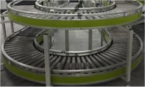 Double Chain Driving Curved Roller Conveyor, Power Curved Roller Conveyor