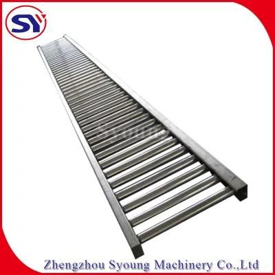 Rubber Coated Steel Plastic Roller Conveyor Line for Stone Marble