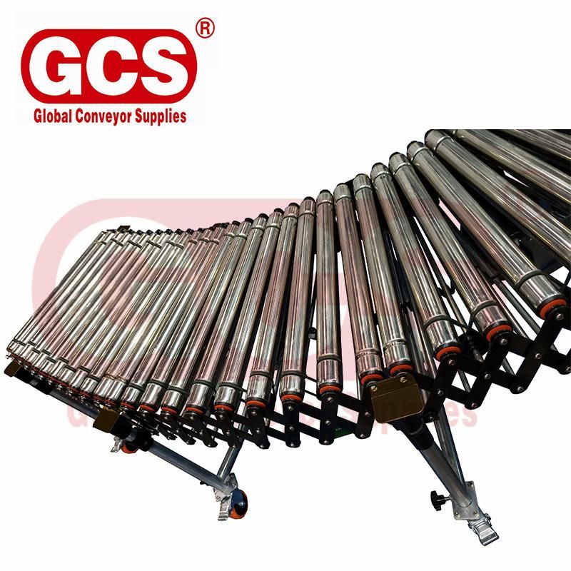 Flexible Retractable Conveyor Roller System for Unlaoding