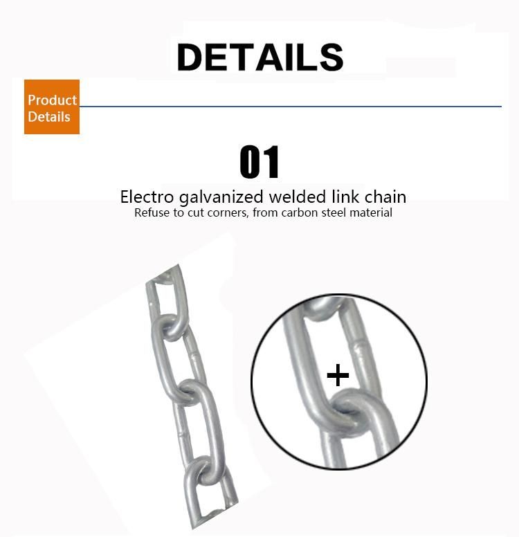 China Factory Ordinary Low Carbon Steel Link Chain