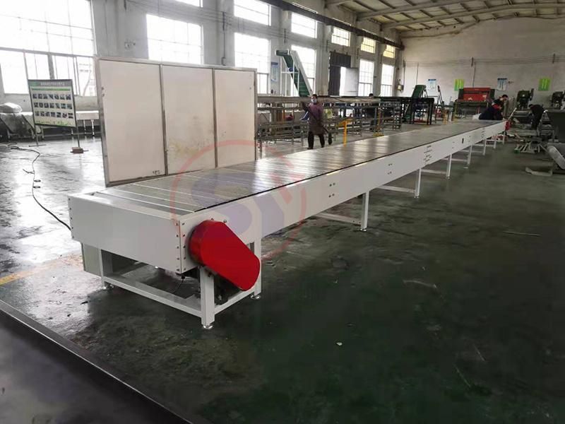 Double Layer Stainless Steel/Plastic Chain Conveyor for Cosmetics Factory